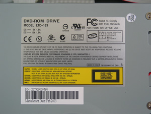 Lecteur DVD IDE LiteOn LTD-163
